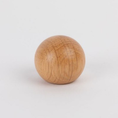 Knob style B 30mm oak lacquered wooden knob